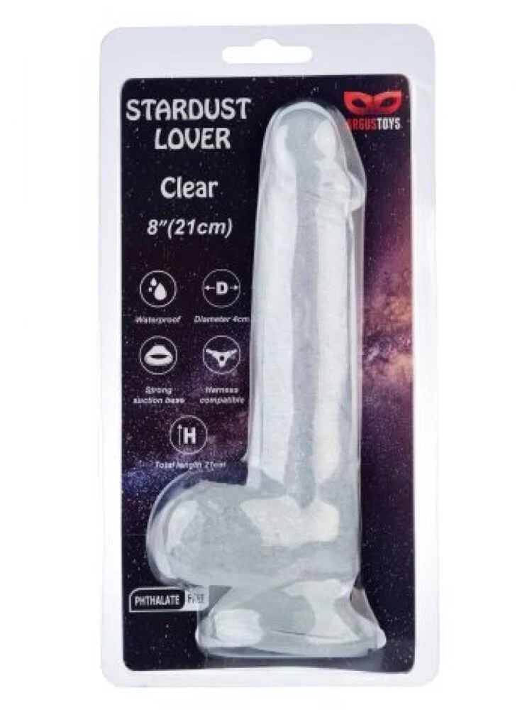 Argus Stardust Lover Doorzichtige Glitter Dildo