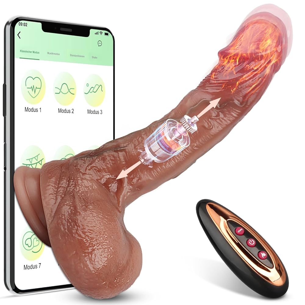 Duwende Dildo Vibrators Seksspeeltjes Verwarmende Dildos voor Clitoraal G-spot Anaal Seksspeeltjes couples Mannen Vrouwen Afstandsbediening Vibrator Speelgoed met 9 Stuwende Vibrerende Modi : Amazon.nl: Gezondheid persoonlijke verzorging