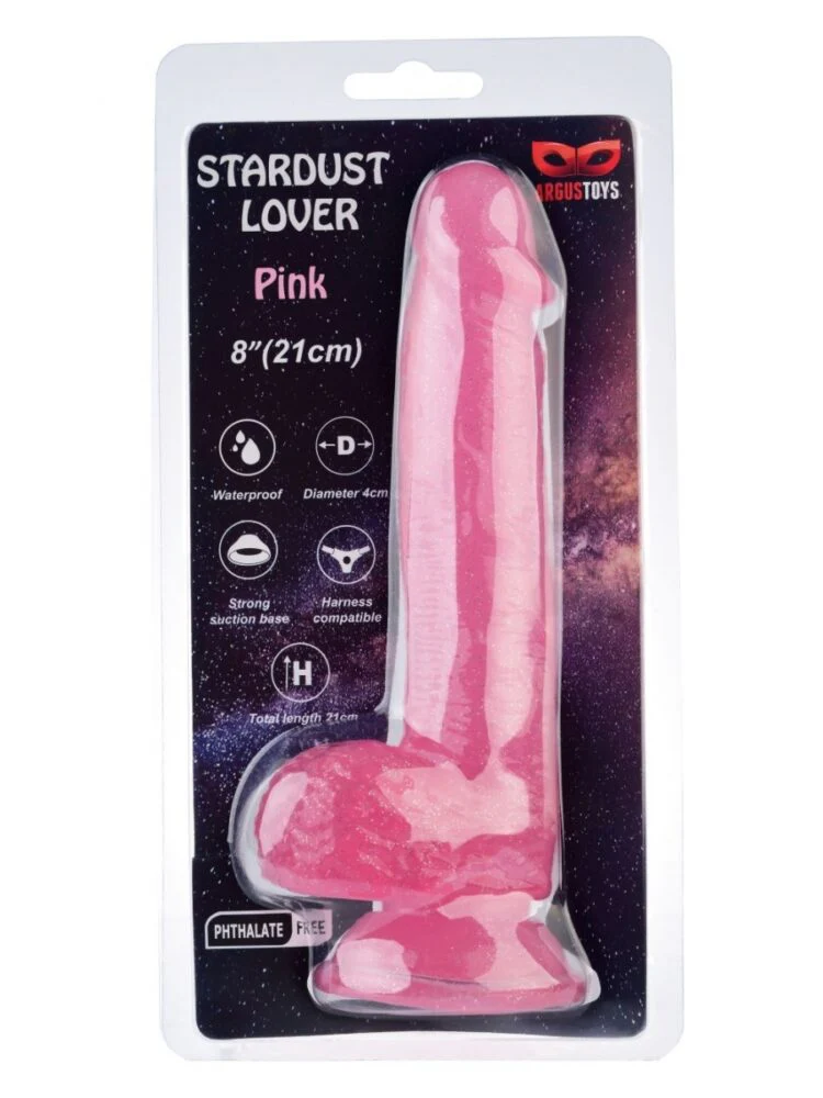 Argus Stardust Lover Roze Glitter Dildo