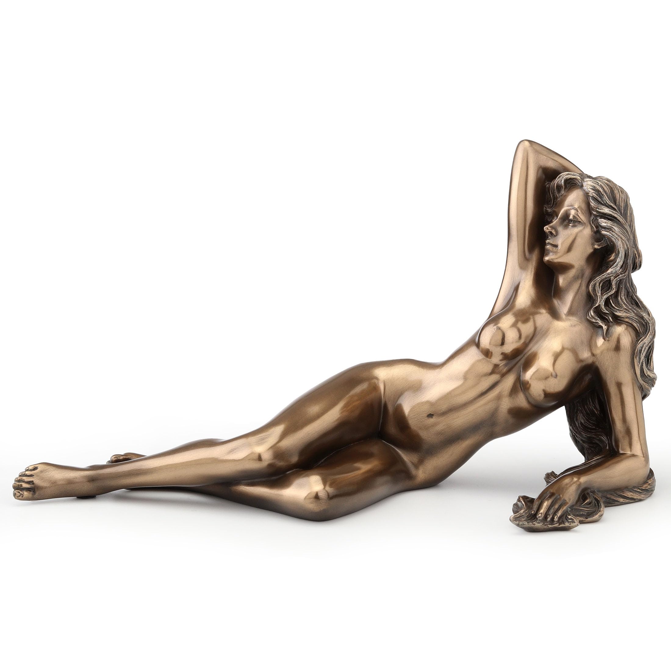 VERONESE Design Bronze Finish Naked Woman Lying On Her Side Statue : Amazon.nl: Home Kitchen