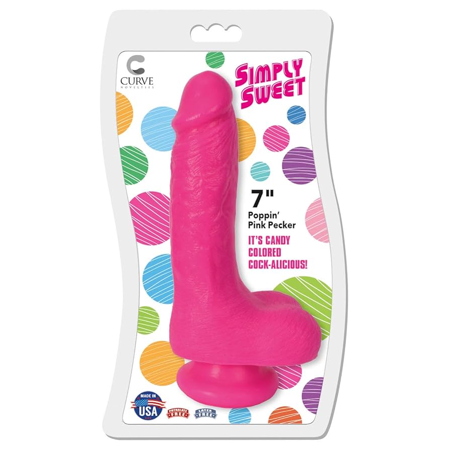 Curve Novelties 7 Bangin Pecker Dildo Pink :.au: Health Household Personal Care