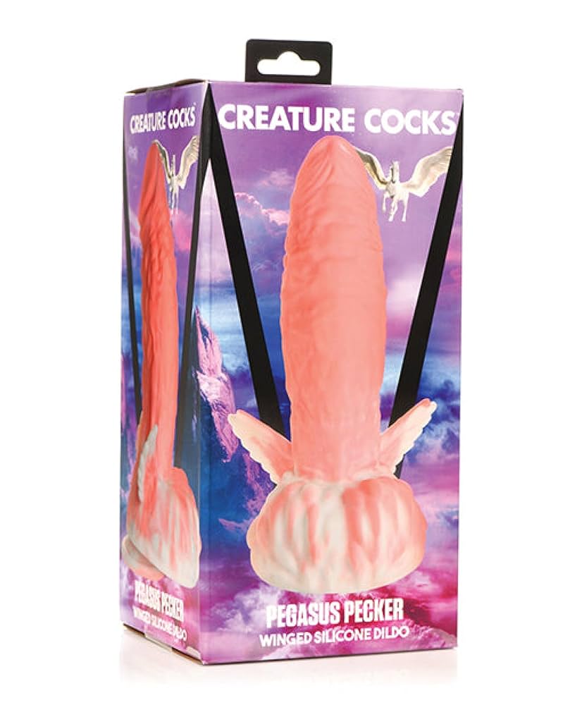 : Creature Cocks Pegasus Pecker Winged Silicone Dildo : Health Household