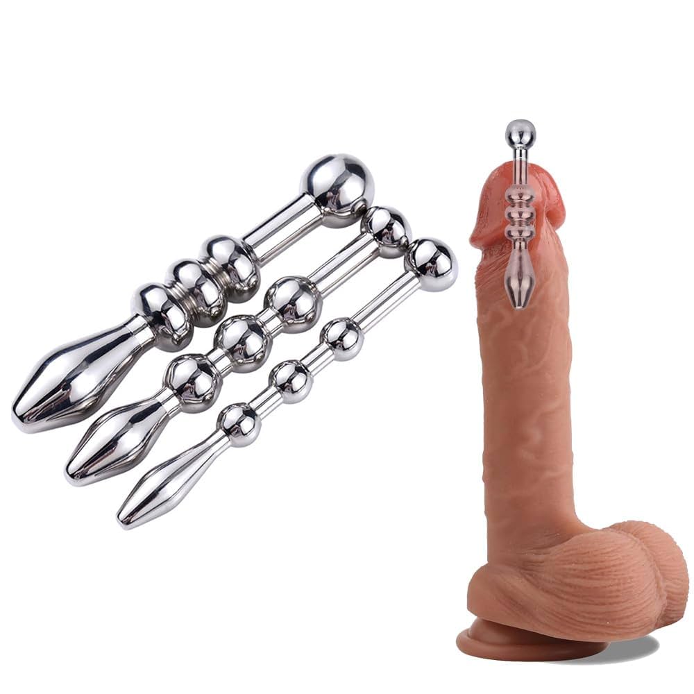 : Tabuy Urethral Sounds Stainless Steel Penis Plug Training Urinary Dilator Urethra Masturbation Rod Bladder Stimulation Sex Toy for Men 4 Beads 0.23inch : Health Household