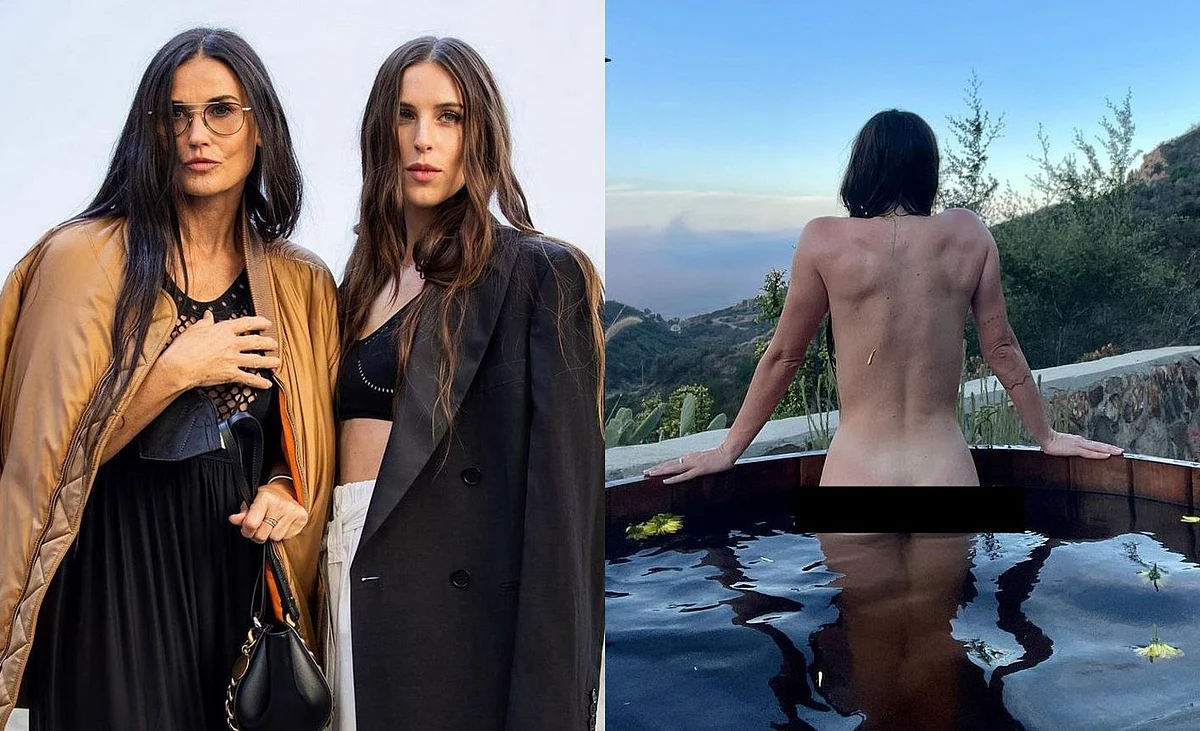 Charlies Angels fame Demi Moores daughter Scout Willis goes nude on her 31st birthday