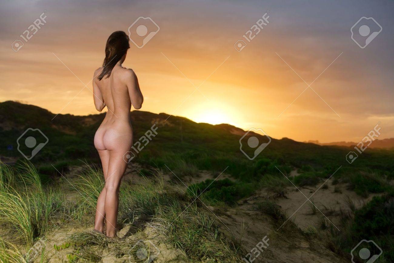 Nude Woman Watching The Sun Rise Stock Photo Picture and Royalty Free Image. Image 2926936.