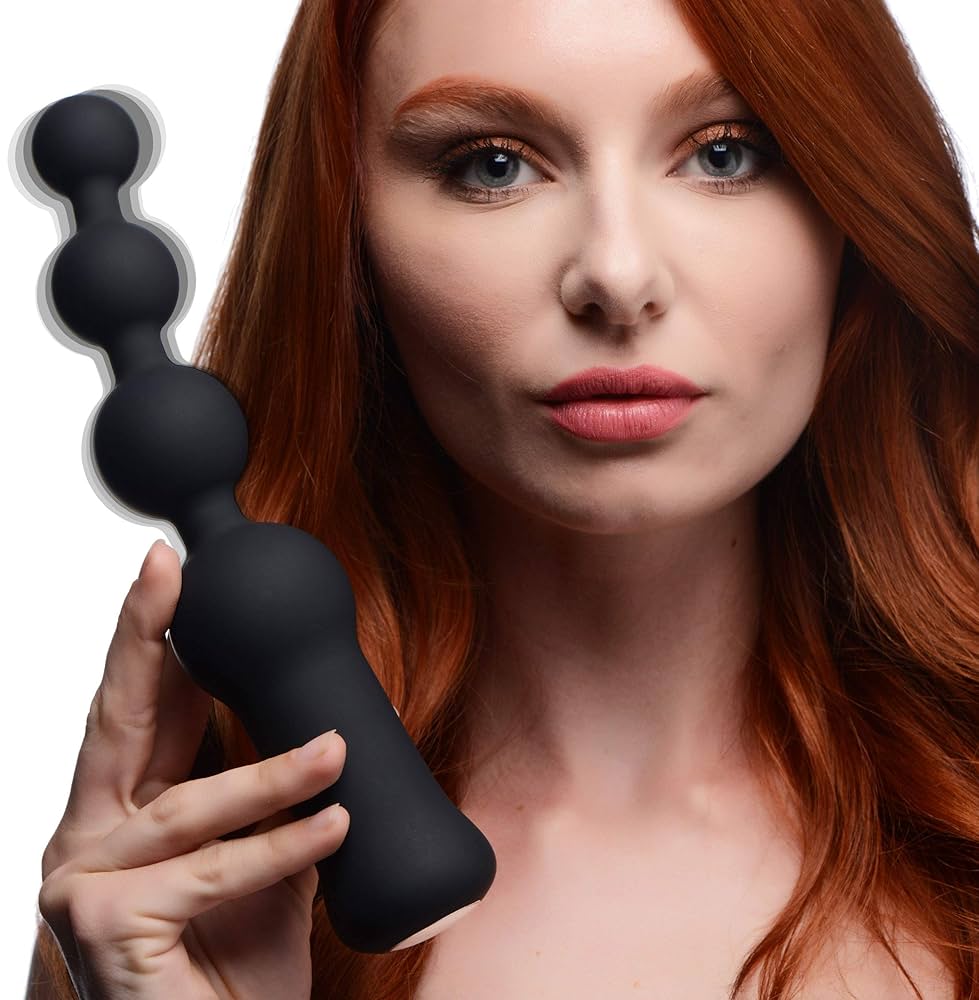 : Master Series Deluxe Voodoo Beads 10X Silicone Anal Beads Vibrator : Health Household