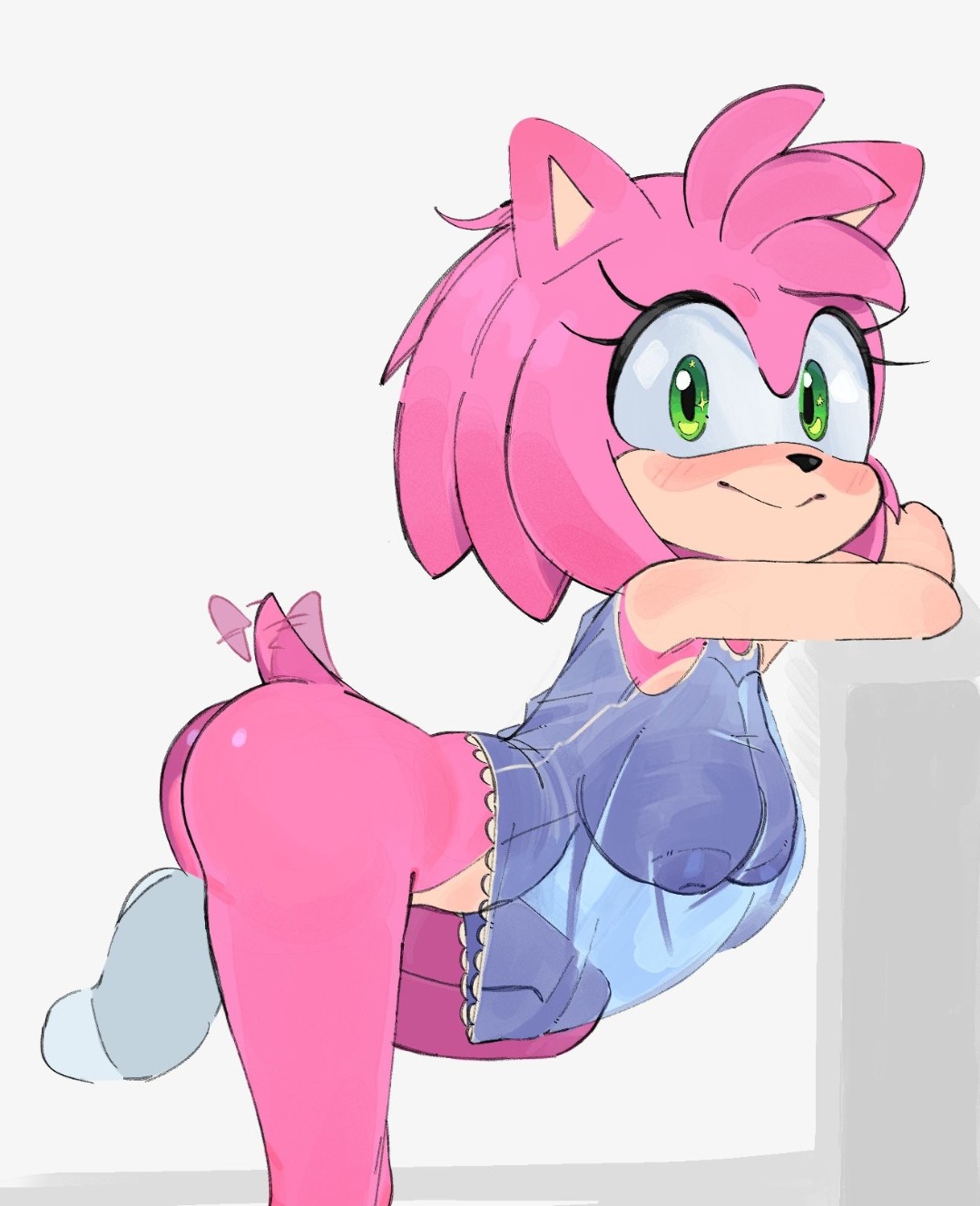 sonic series amy rose magnetstuff 1girls nude