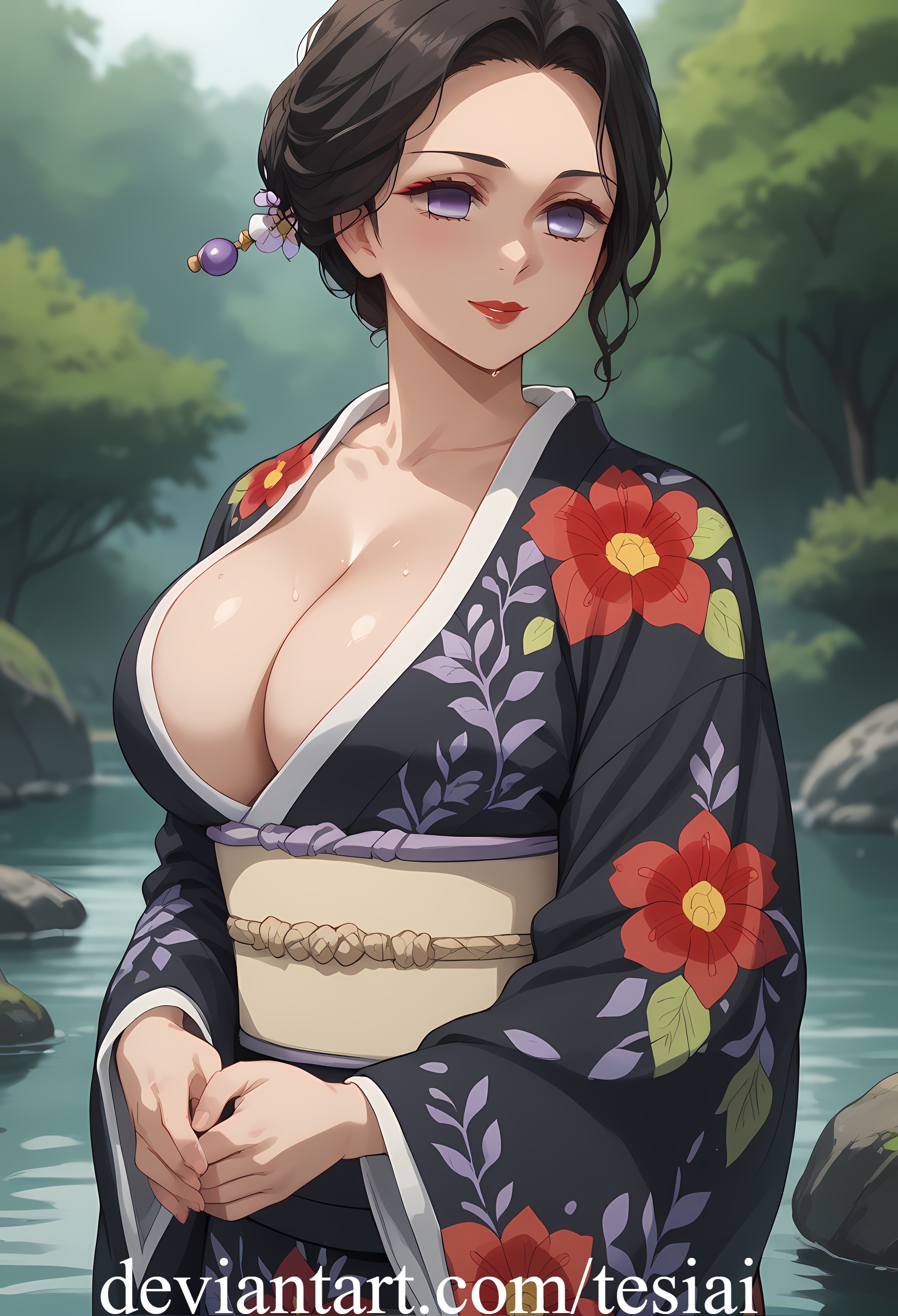 Busty Tamayo Demon Slayer by TesiAI on DeviantArt