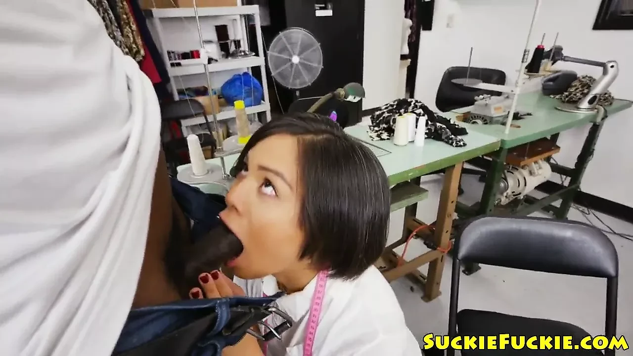 Tiny Asian Tailor Assfucked by Big Black Cock: Japanese Porn by Fucky Sucky