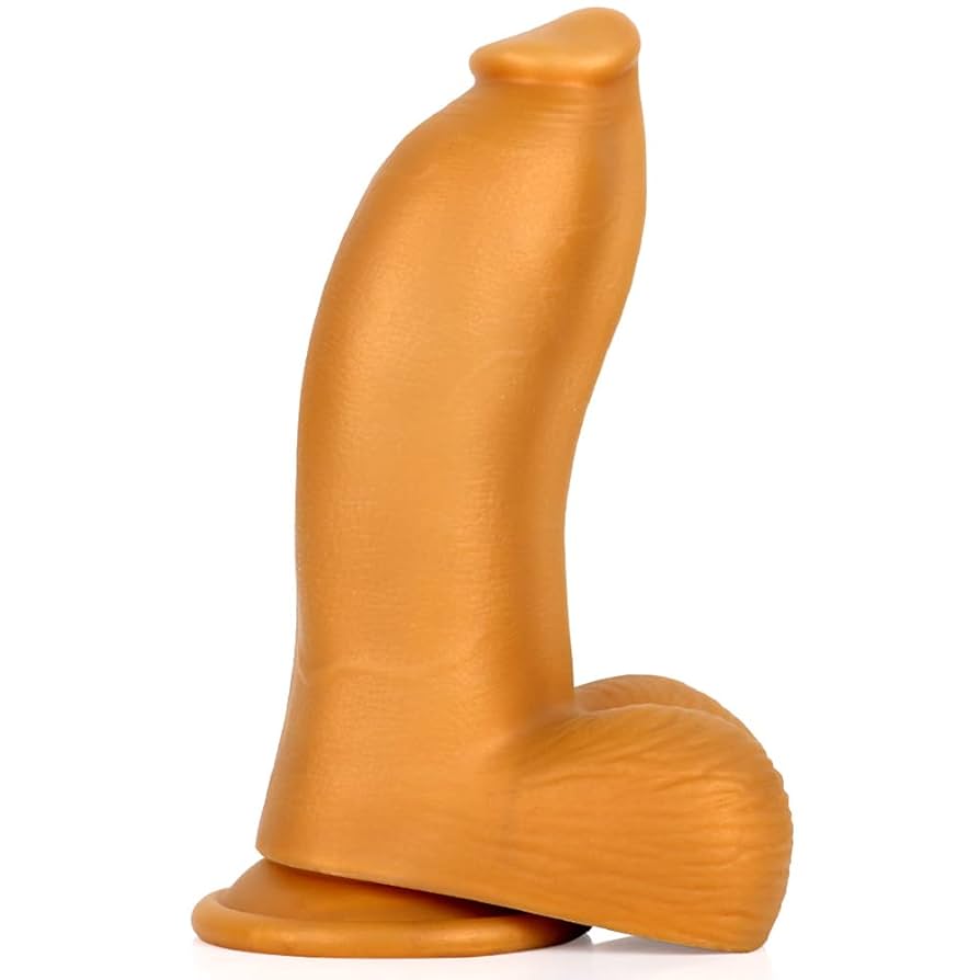 : Realistic Dildo with Powerful Sucker Base Liquid Silicone Thick Dildo Penis Soft Skin-Friendly G-Spot Giant Dildo with Thick and Rough Testicle Base XXL : Health Household