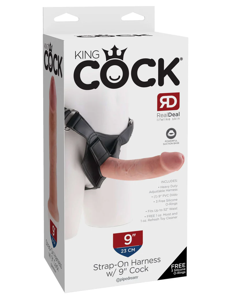 King Cock 9-Inch Dildo StrapOn Ultimate Realistic Experience