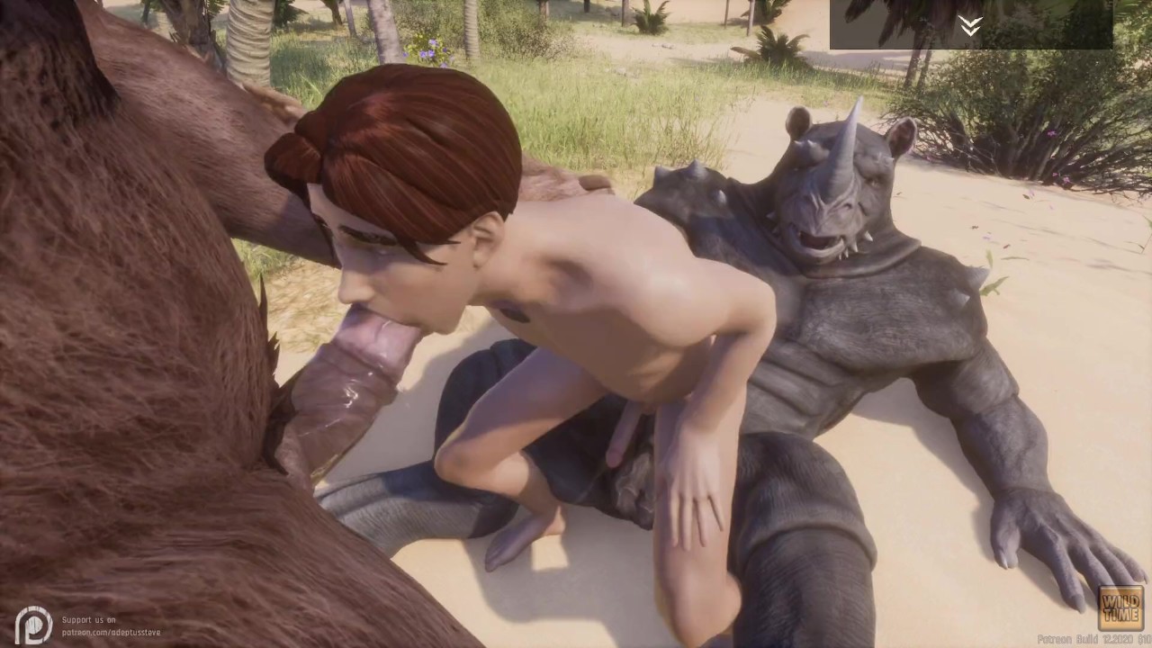 Wild Life Guy Gets Two Huge Furry Dick Group