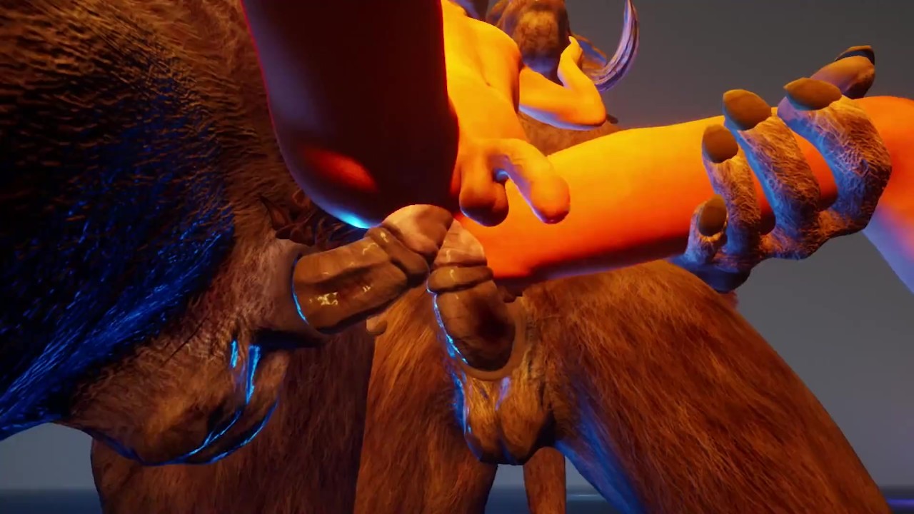 Dude takes two furry cocks in his ass!
