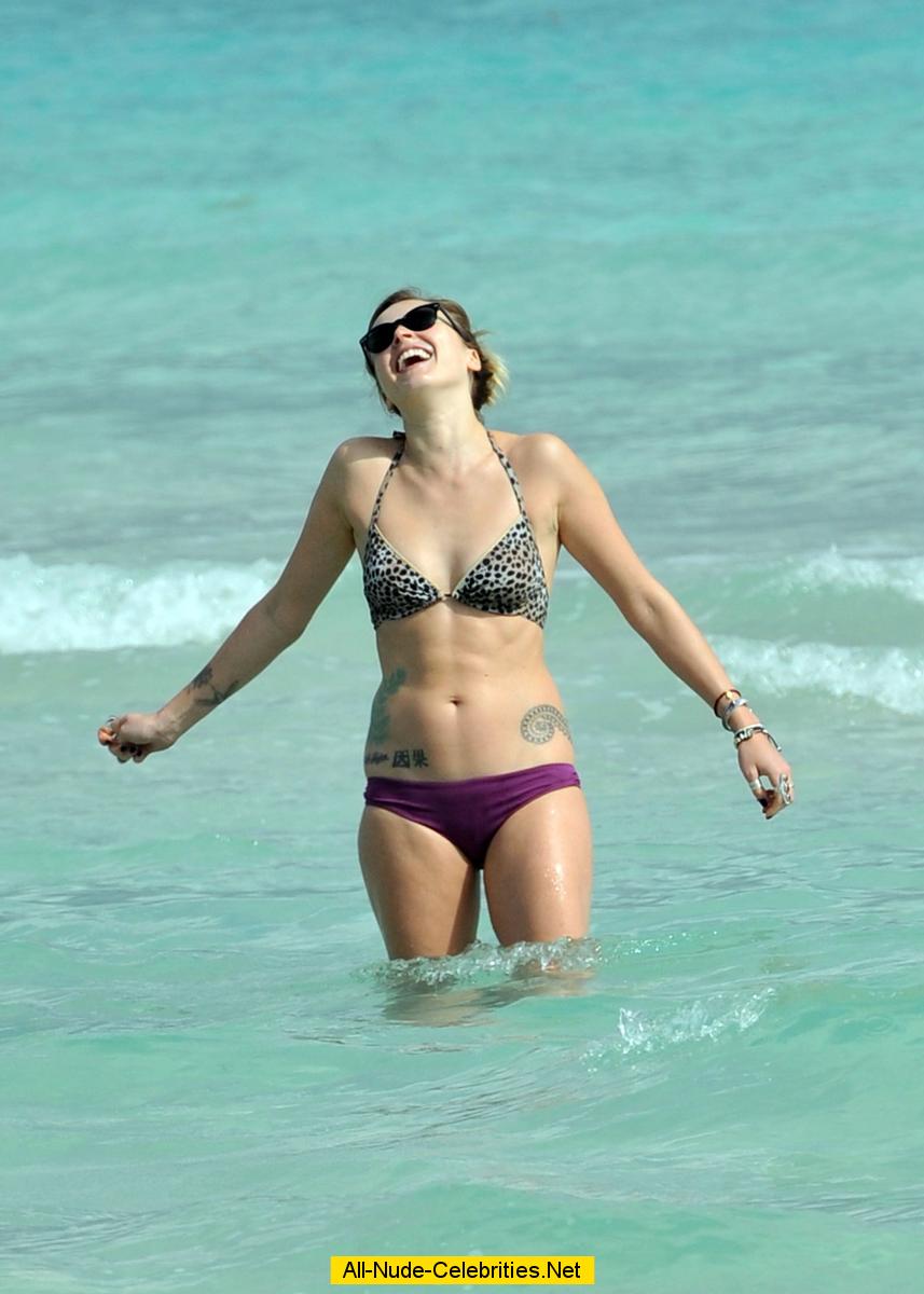 Fearne Cotton caught in bikini on the beach in Miami