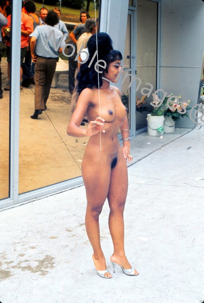 1973 Nudist Miss Arabia Posing Miss Nude Universe Naked City 35mm Slide