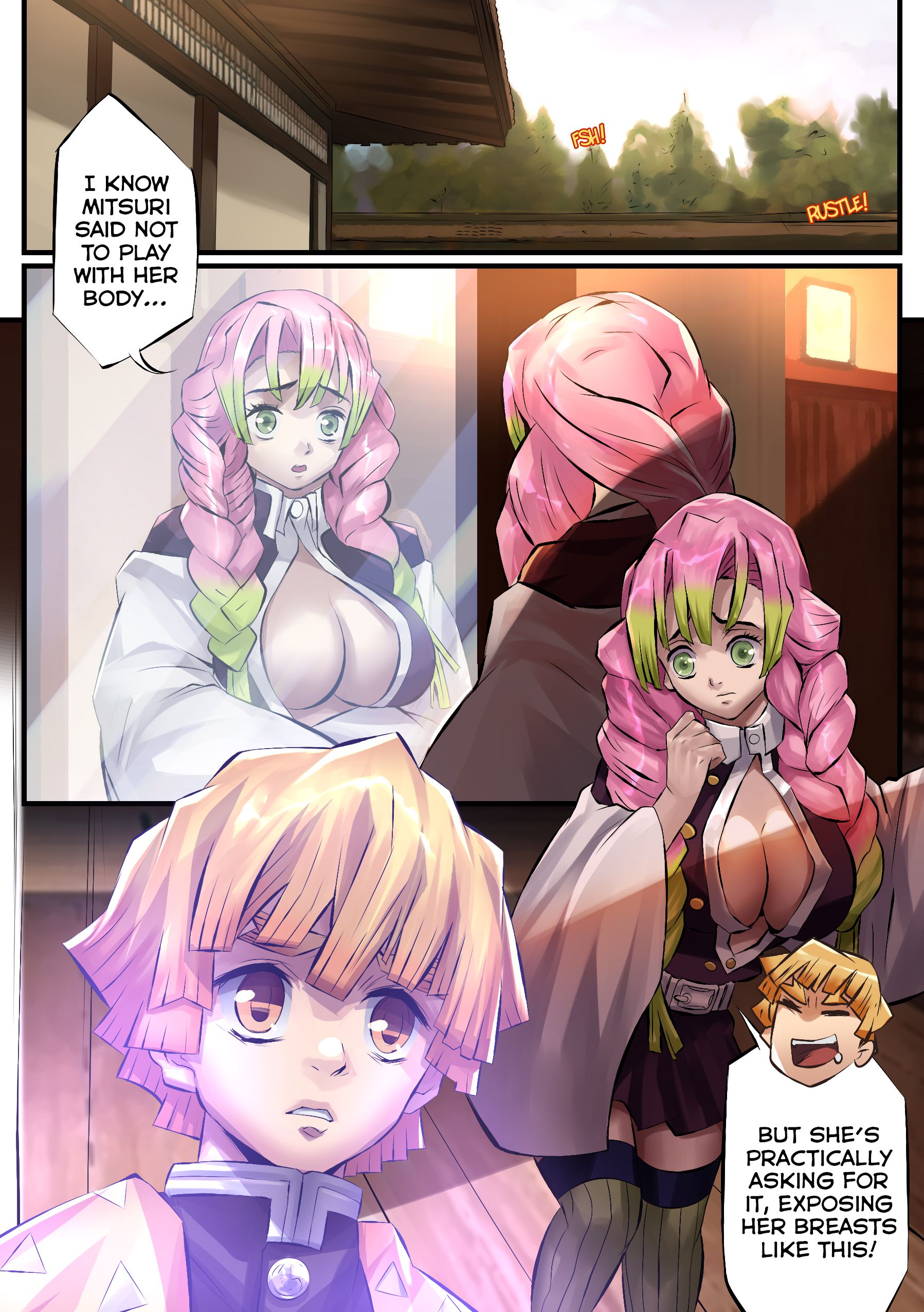 Mitsuri Swapped!? Demon Slayer TSFSingularity Cartoon Porn Comic