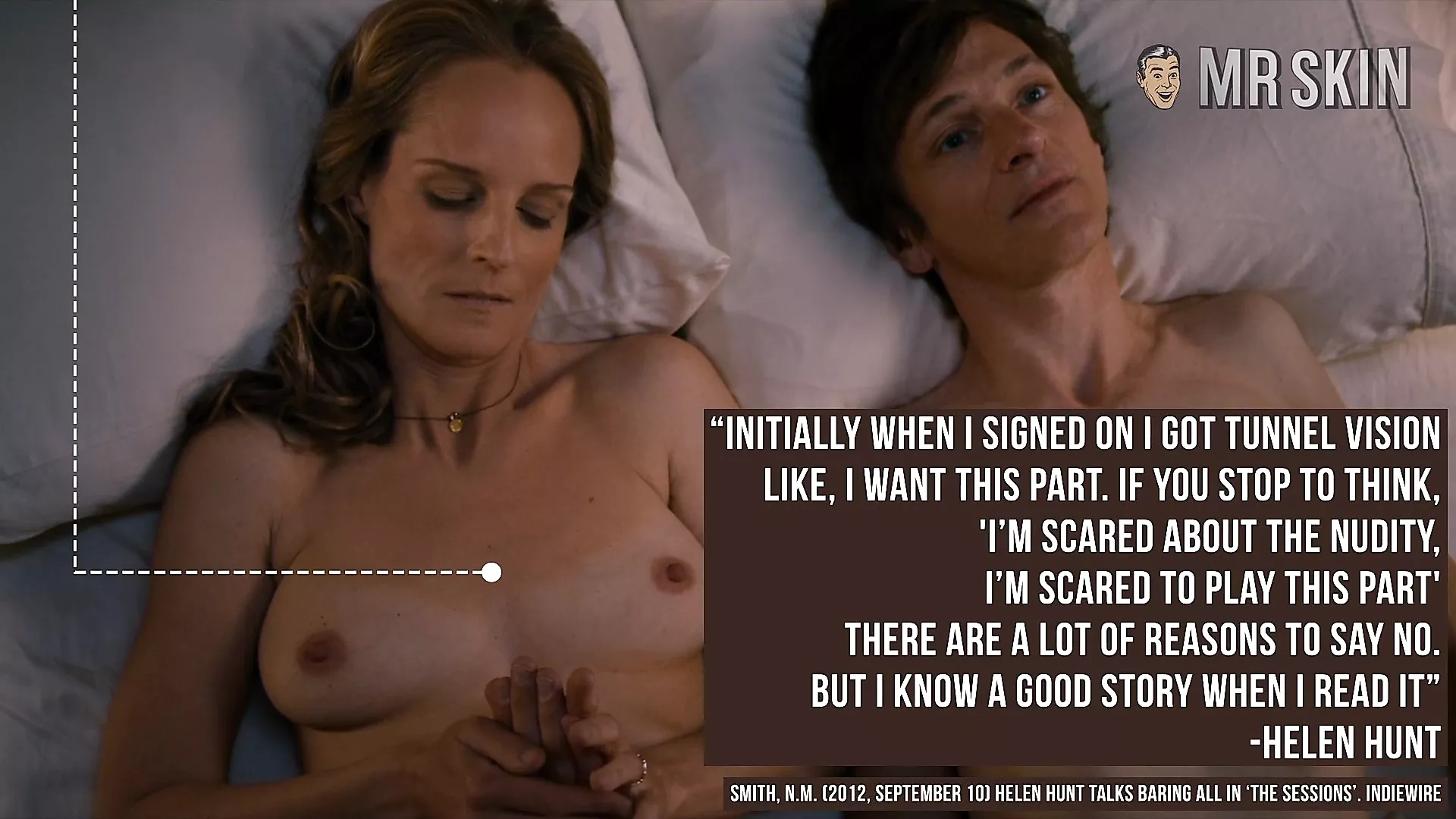 Anatomy of a Nude Scene: Helen Hunt Does Her Best Nudity at 48 in The Sessions