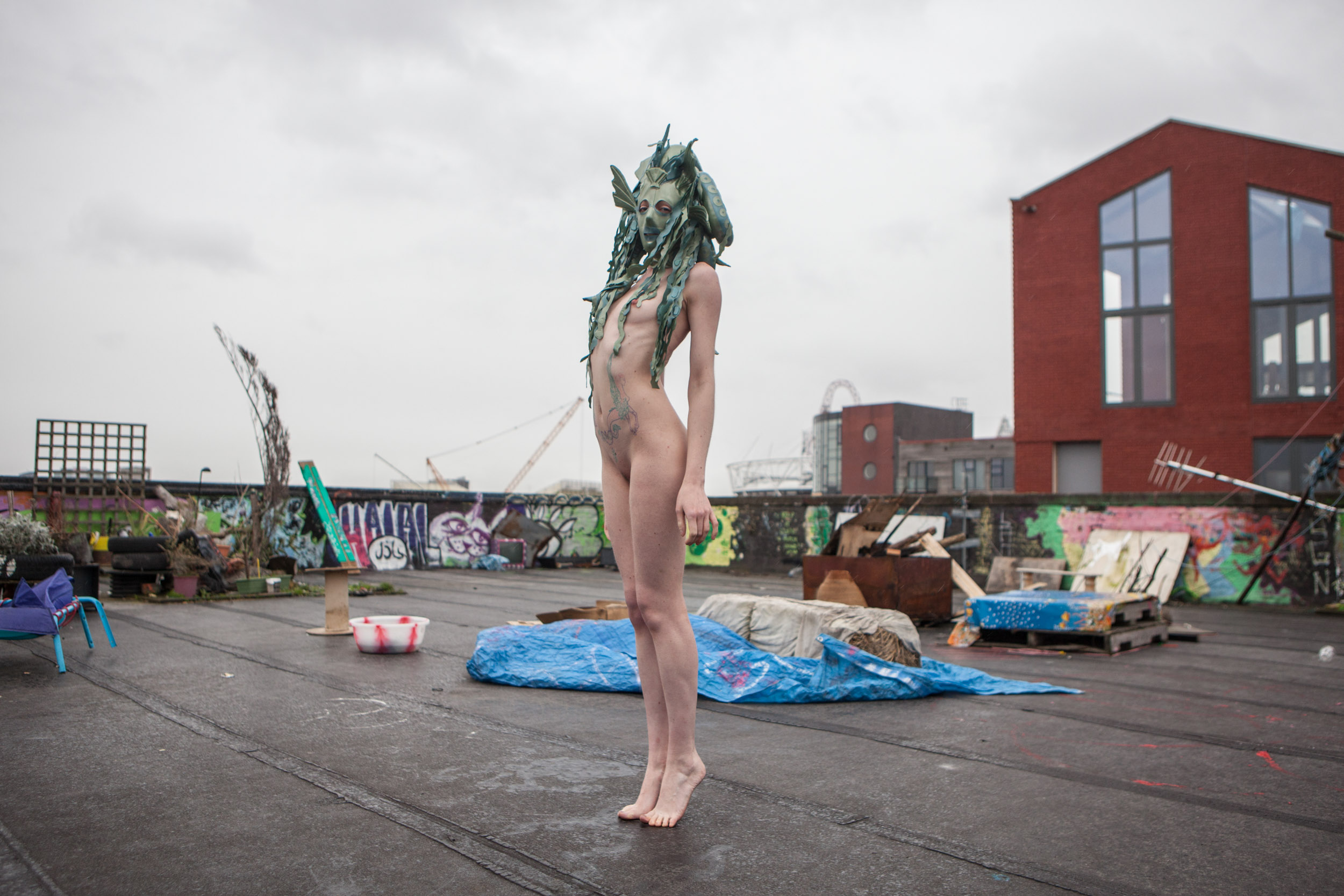 Amy for Naked with Masks by Ben Hopper 2013