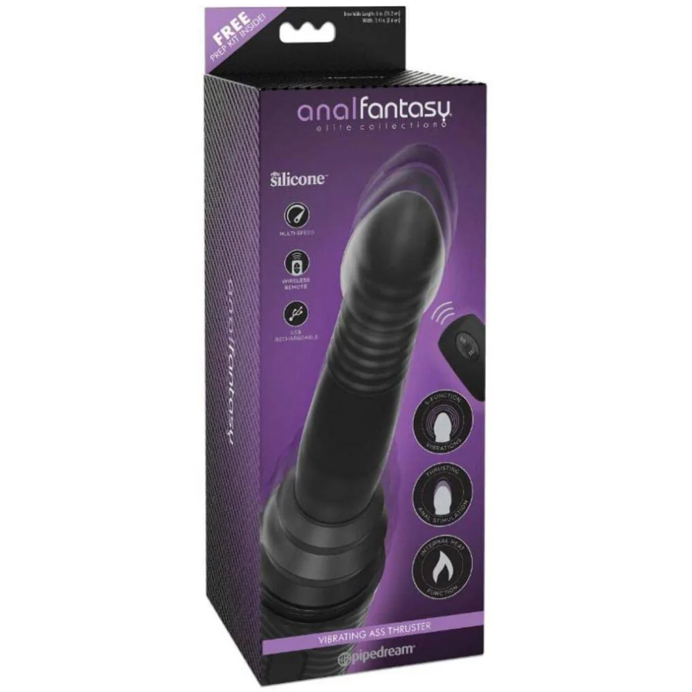 Thrusting Anal Vibrator With Suction Cup
