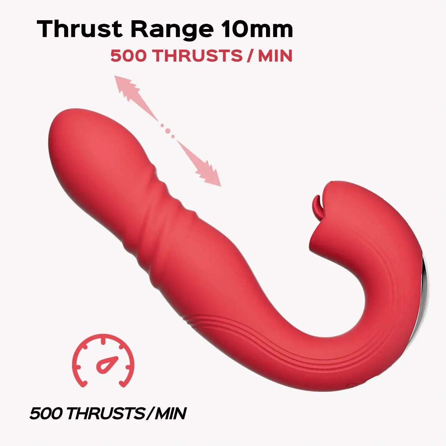 JOI THRUST App Controlled Thrusting G-spot Vibrator Tongue Clit Lick