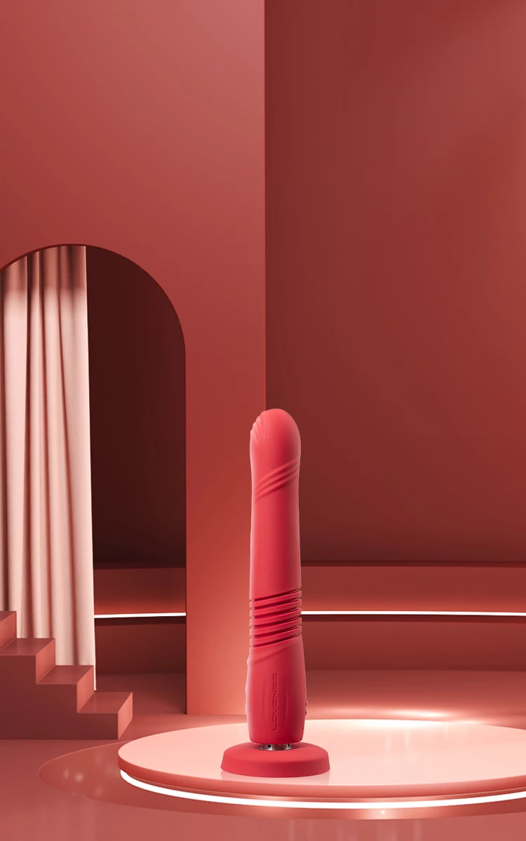 Lovense Gravity: Remote control vibrating realistic thrusting dildo!