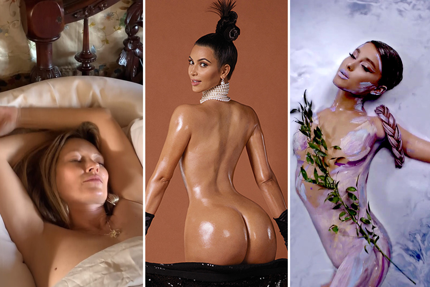 Celebs stripping off in the name of art