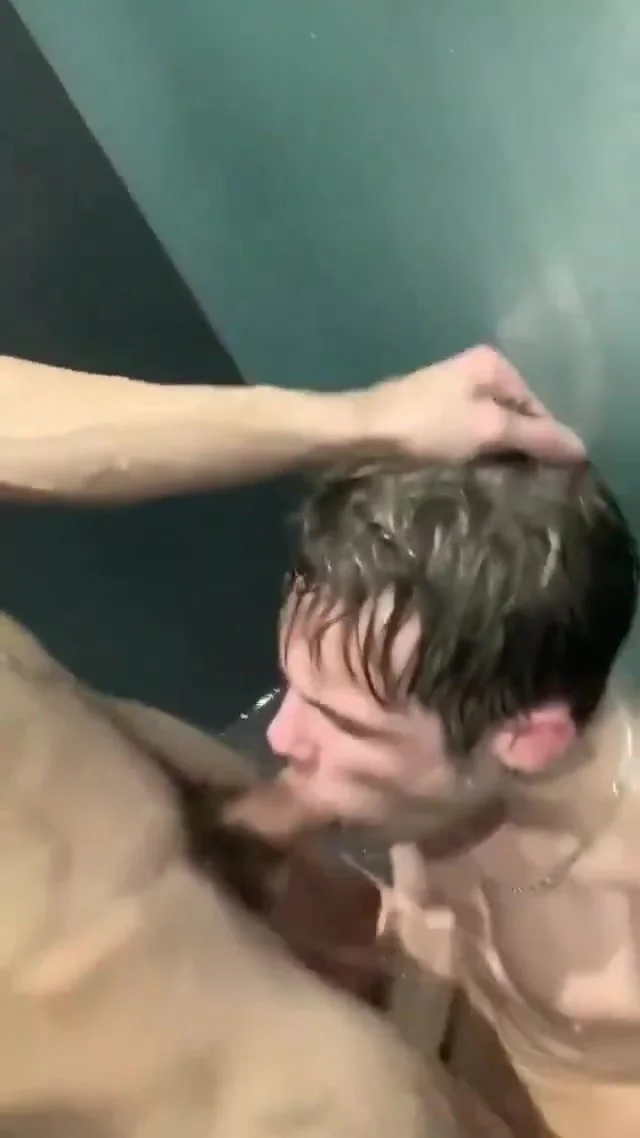 Shower blowjob