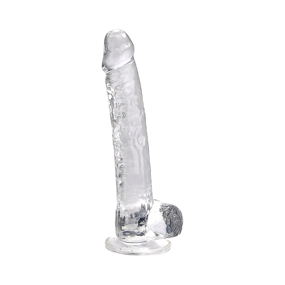 Loving Joy 11 Inch Transparent Dildo With Balls Lust! Brighton Hove Sex Shop Adore Your Love Life.