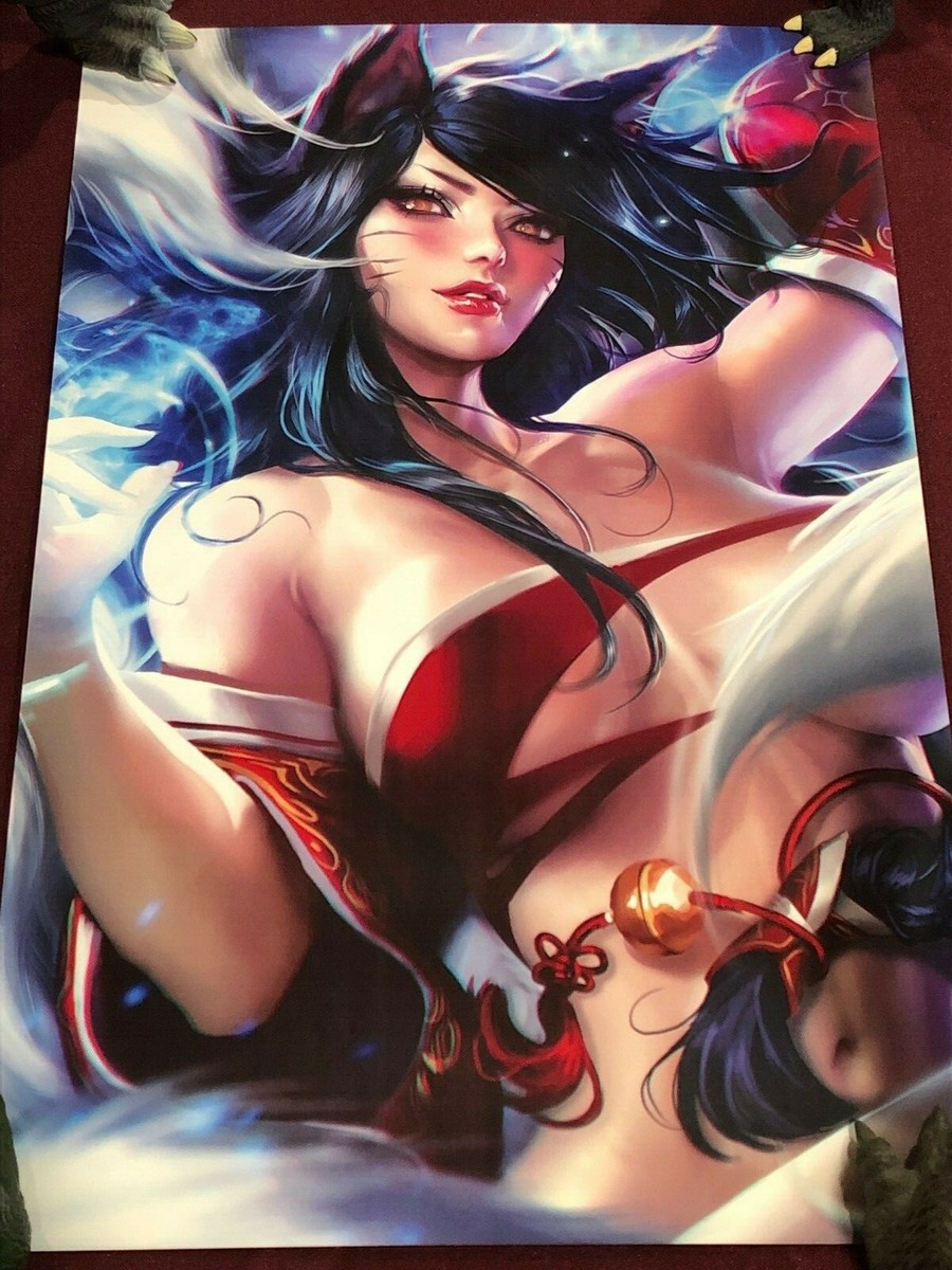 SAKIMICHAN AHRI SEXY HENTAI PIN UP Girl Art 12 X 18 Poster