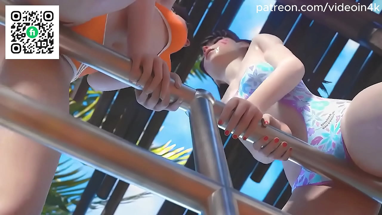 Overwatch porn Dva Tracer Widow licks Mercys pussy Rule34 3D Hentai Animation AI Upscaled 60 FPS