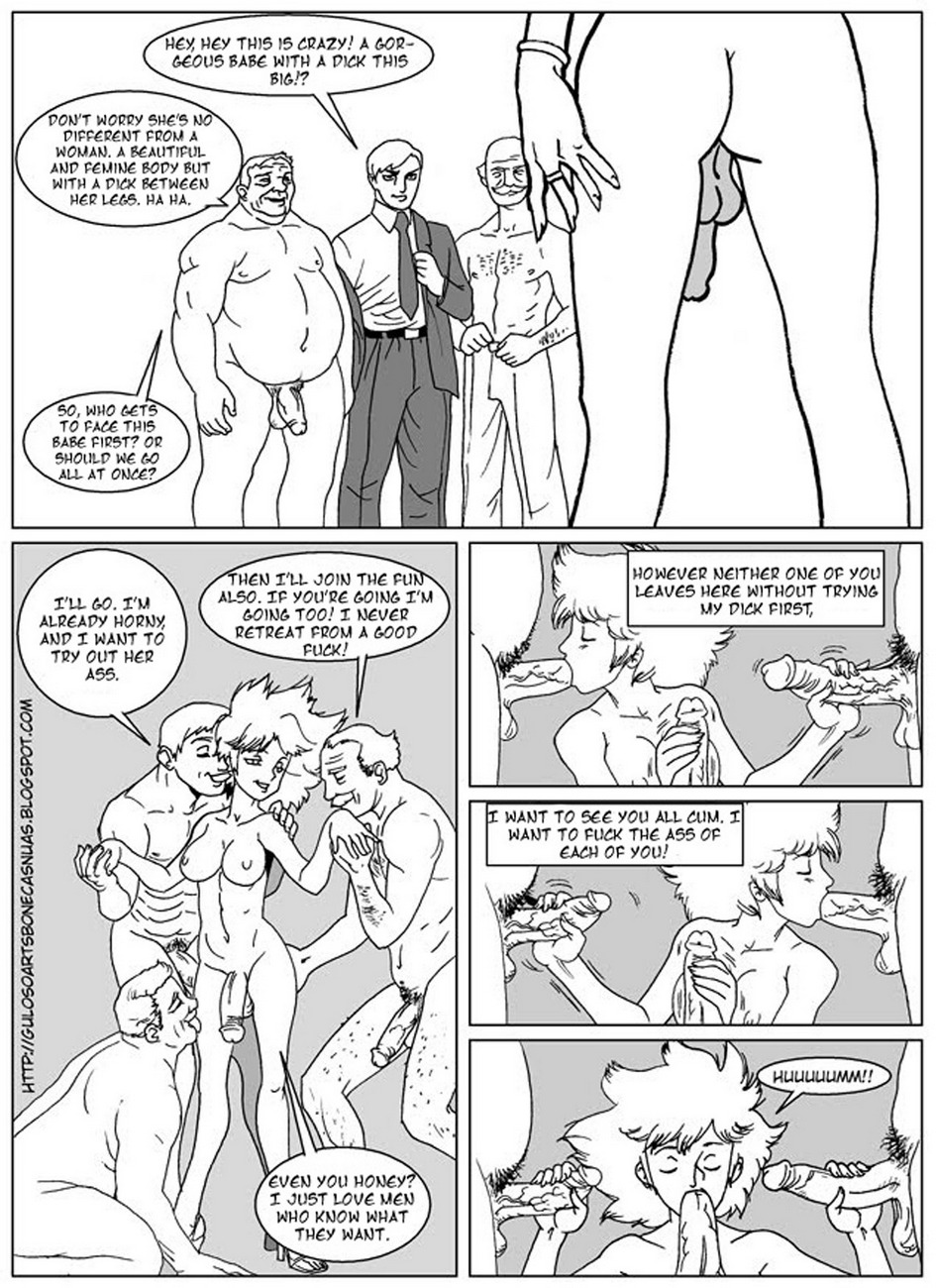 Three Men And A Doll comic porn
