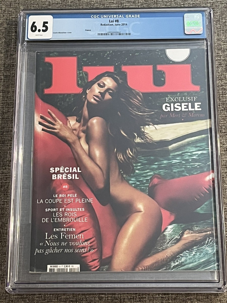 Gisele Bundchen Nude 2014 Liu Brasil Special Magazine 8 June CGC 6.5 French