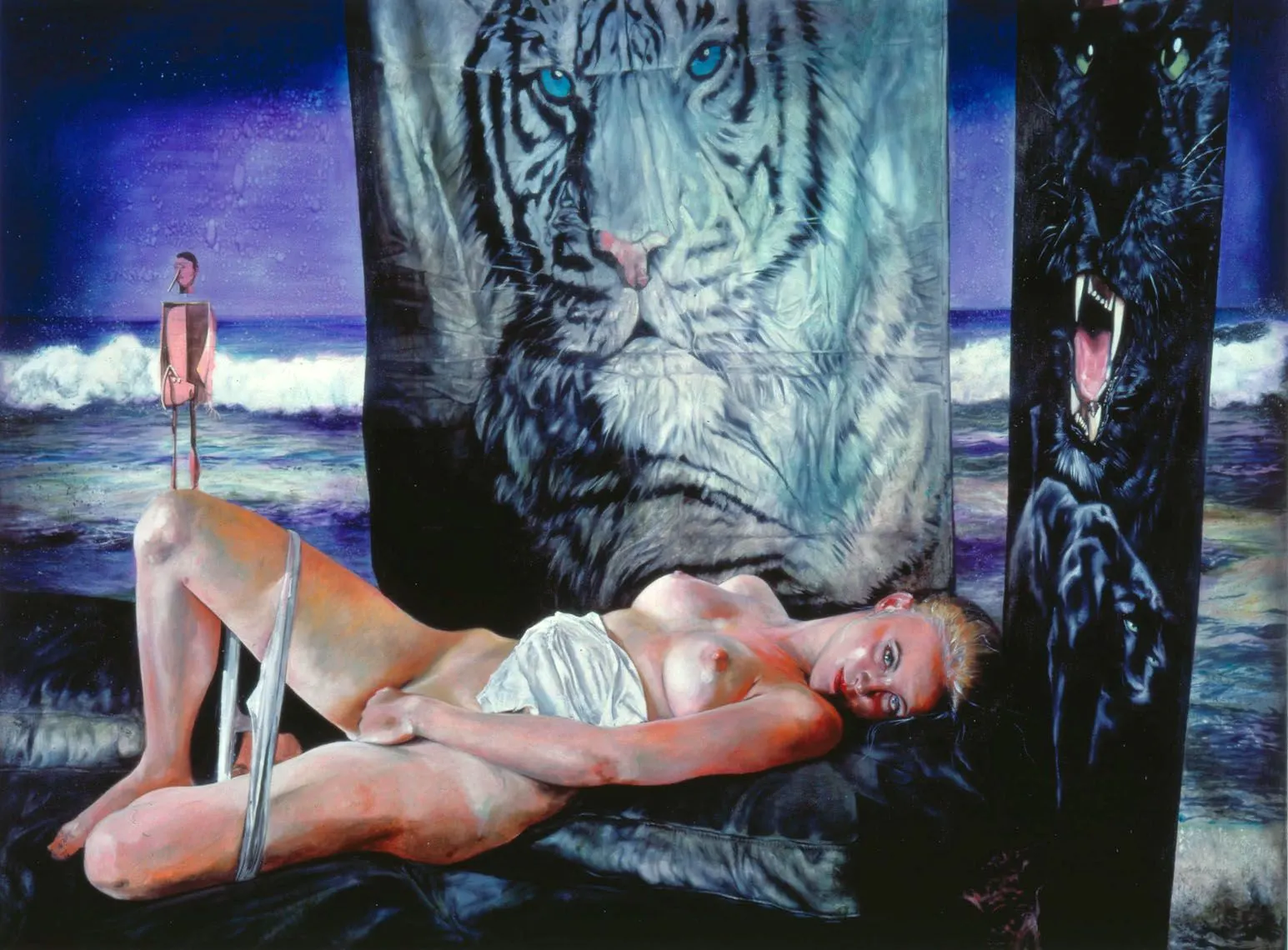 Martin Eder Masturbating Woman Surrounded by Bad Towels 2006