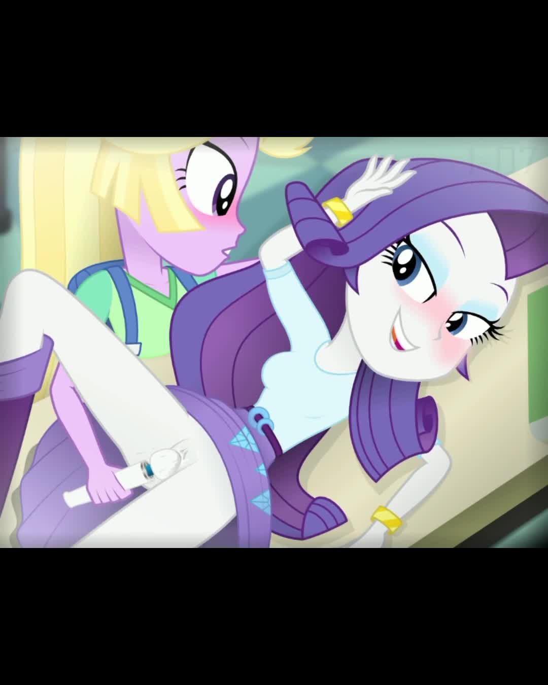Equestria Girls Applejack eg Against Glass Animated