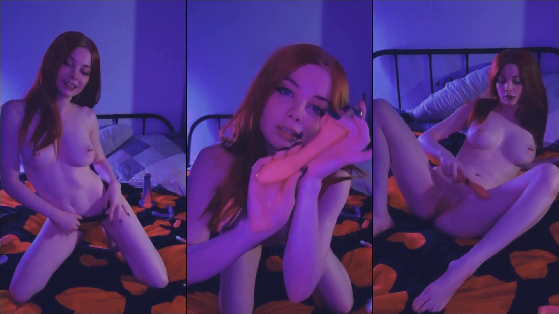 Sishka14 aka Alexandra Bessonova naked dildo fucking