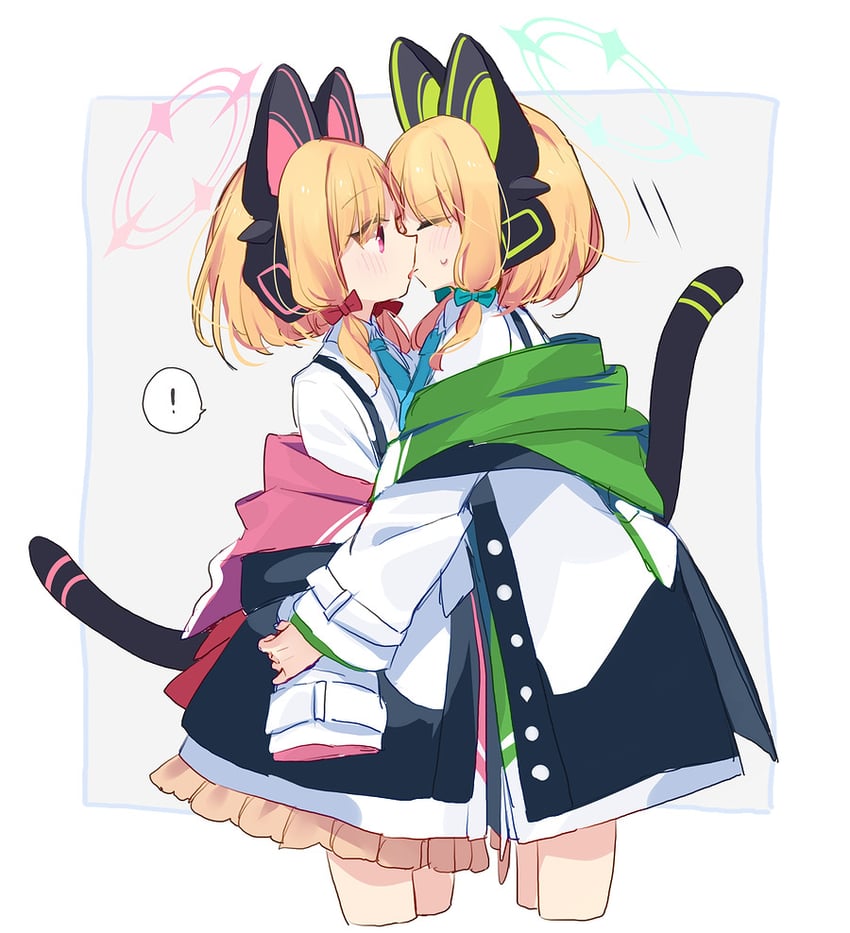 momoi and midori blue archive drawn by yundust-i1