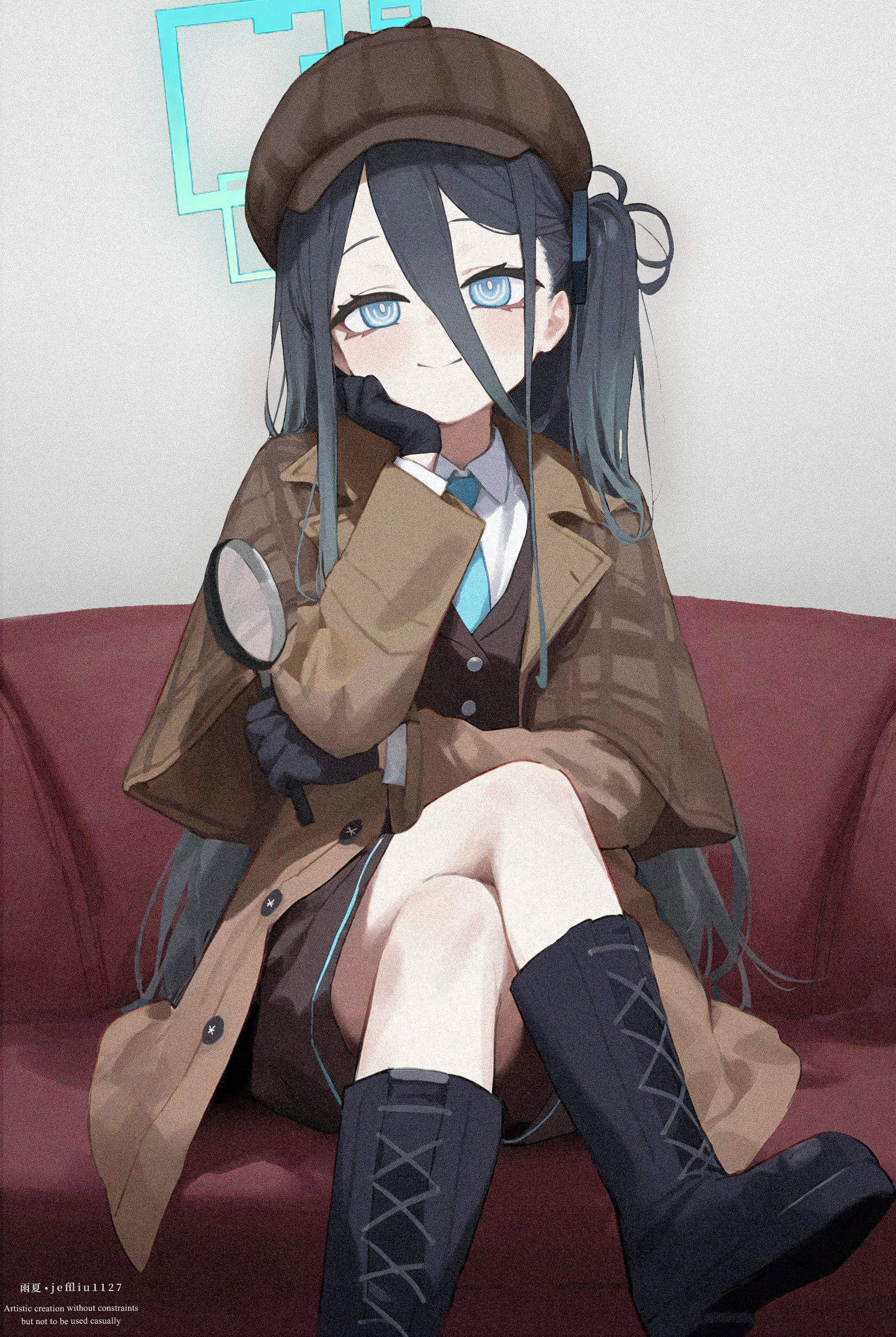 aris blue archive generated by amenatsu