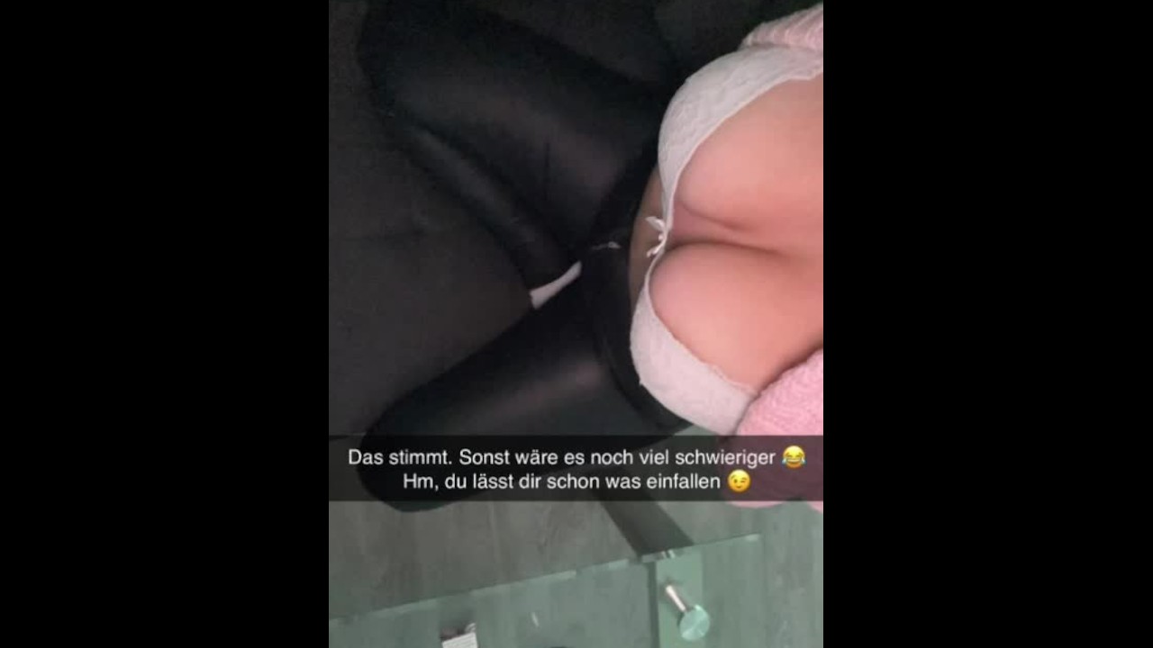 18 Jhrige Freundin betrügt ihren Freund mit Ihrem Stiefbruder und sendet es Ihm auf Snapchat