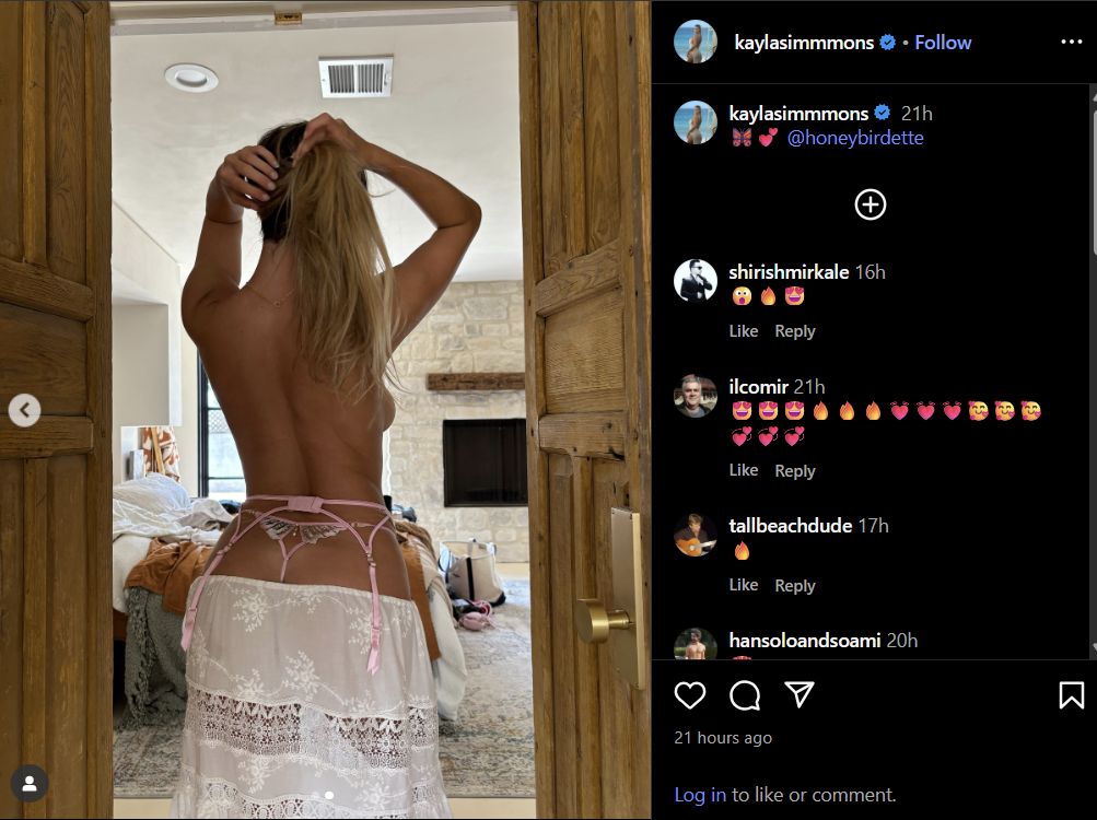 Kayla Simmons a Volleyball Star Poses Half Nude in a Thong
