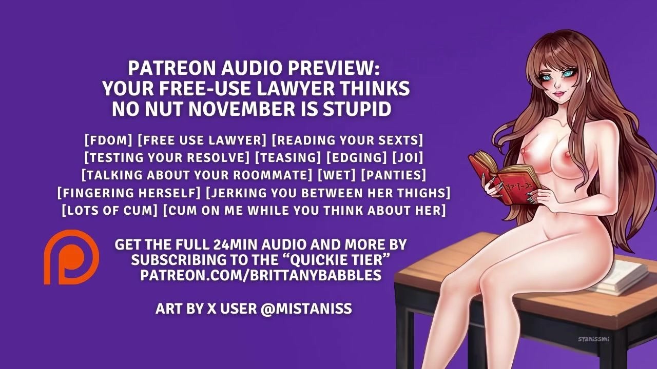 Patreon Audio Preview: Ihr kostenloser Anwalt hlt No Nut November für dumm