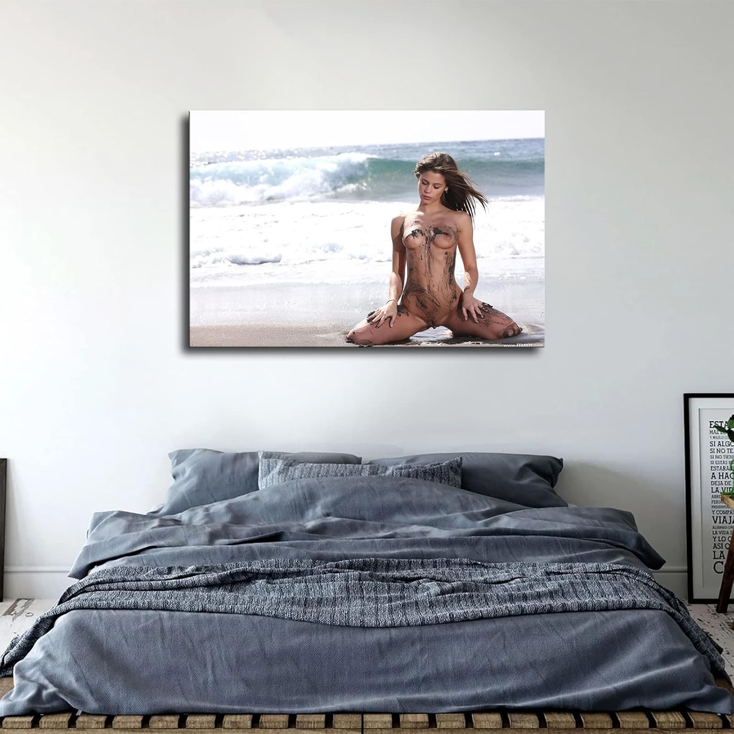Naked Truth Lesbian Oral Sex Poster Canvas Wall Art Mozambique