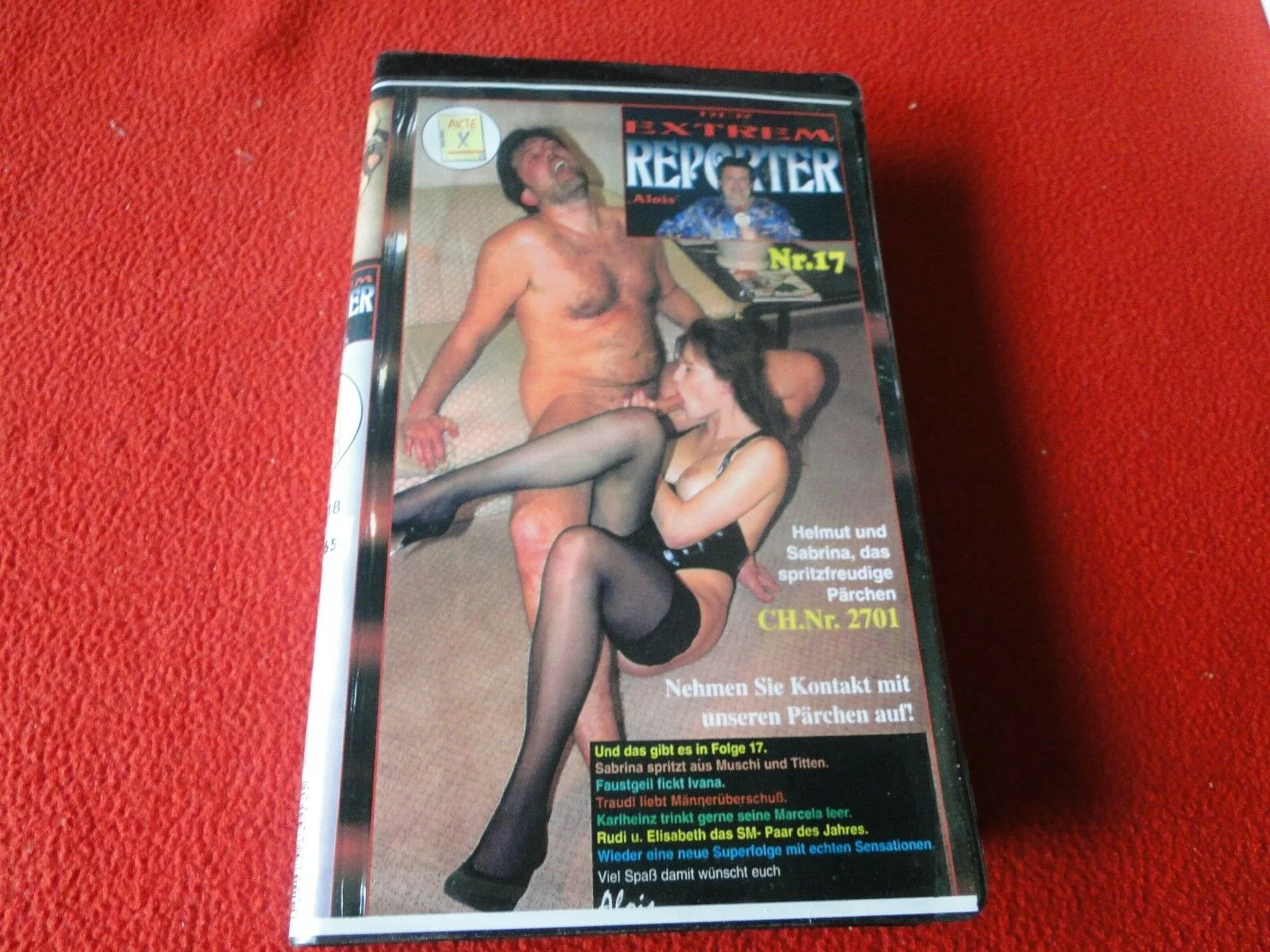 Vintage Adult XXX VHS Porn Tape Video German Extreme Reporters 26