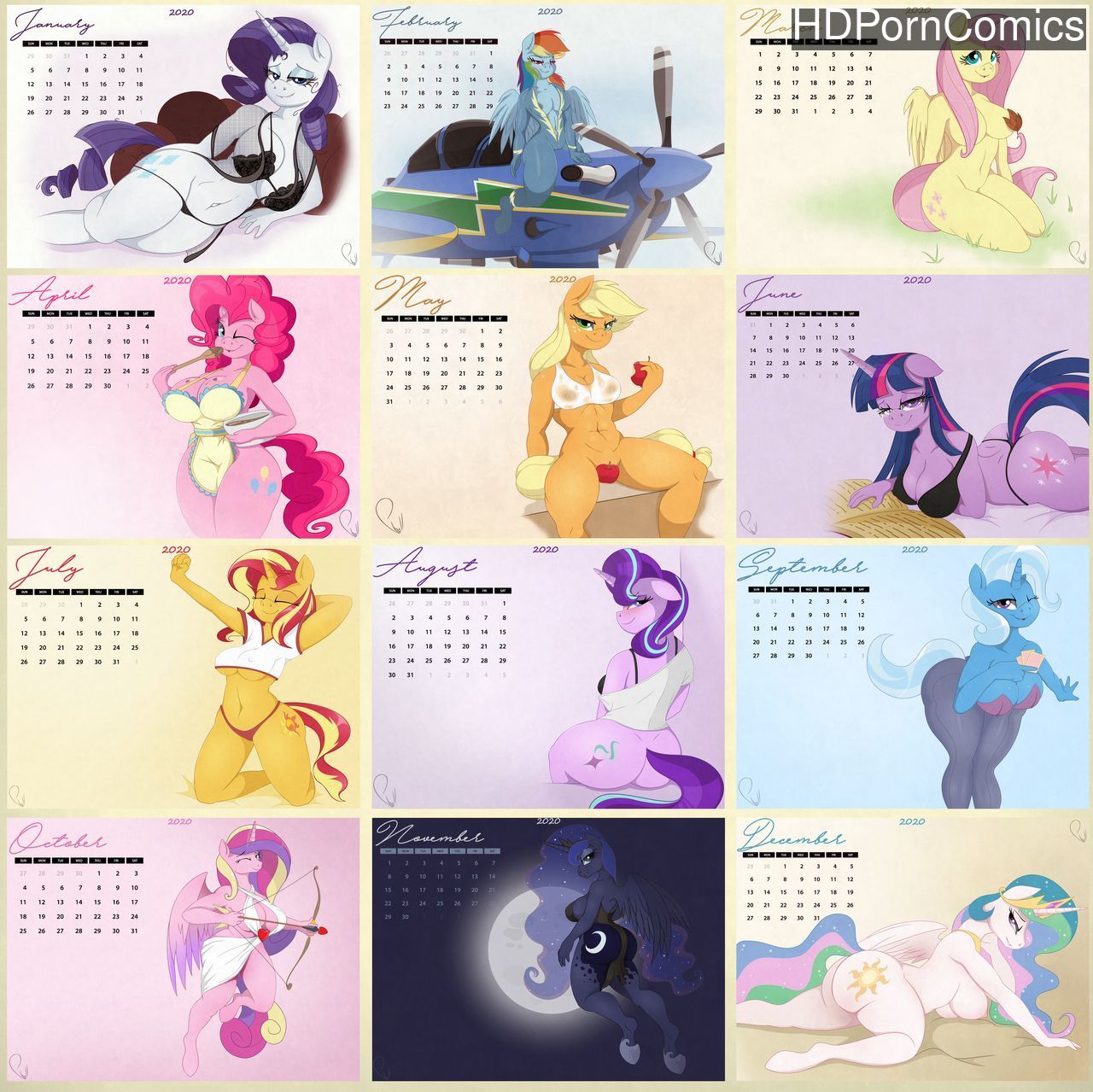 Phylls 2020 Anthro Calendar comic porn