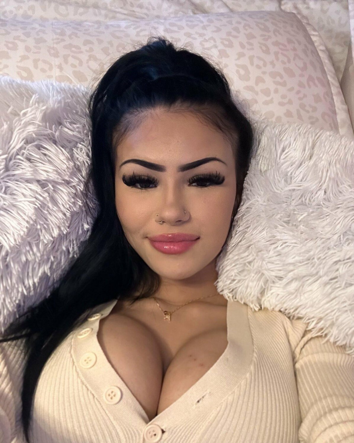 Big tits latina solo creamy dildo fun