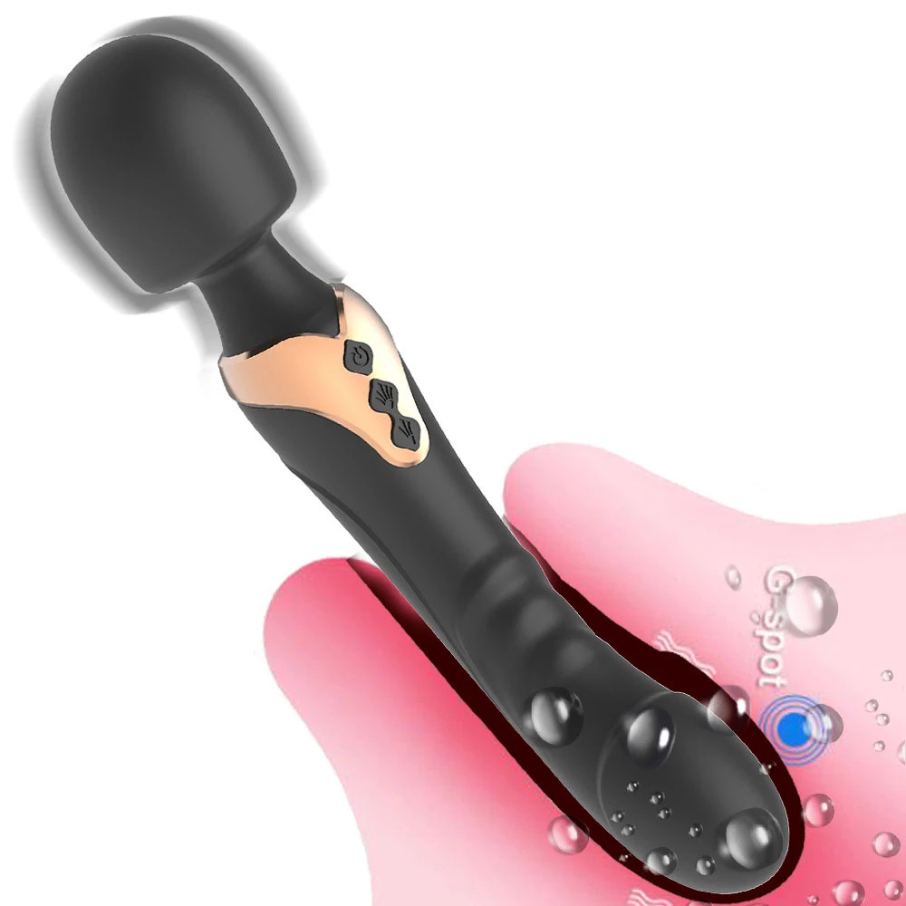 Magic Wand Vibrator Met Dildo-opzetstuk