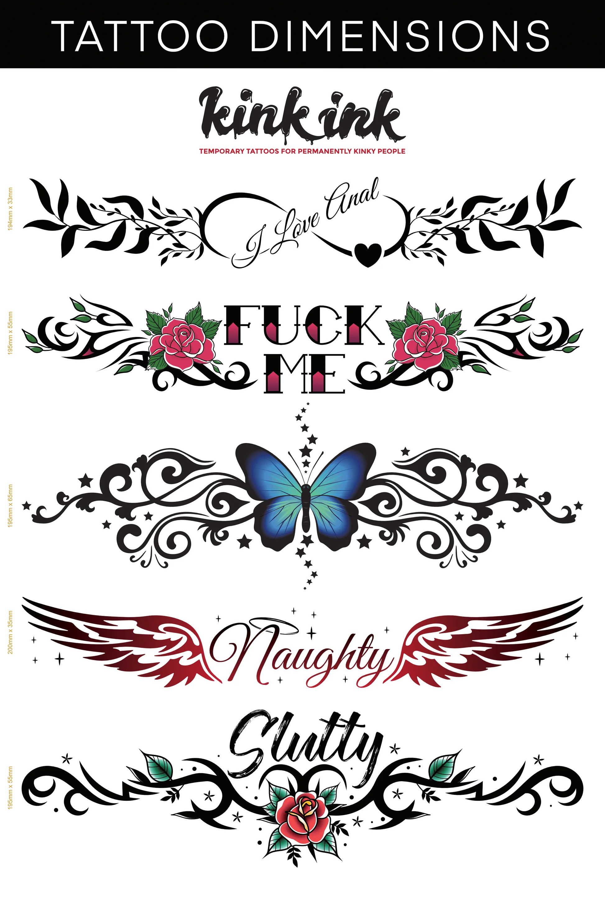 A4 Tramp Stamps Mega Sheet 1