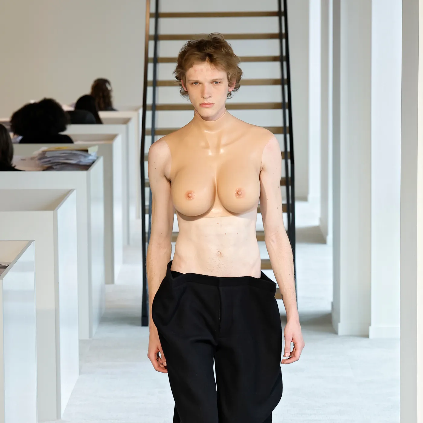 A Pair of Boobs Got a Lot of Attention at Paris Fashion Week