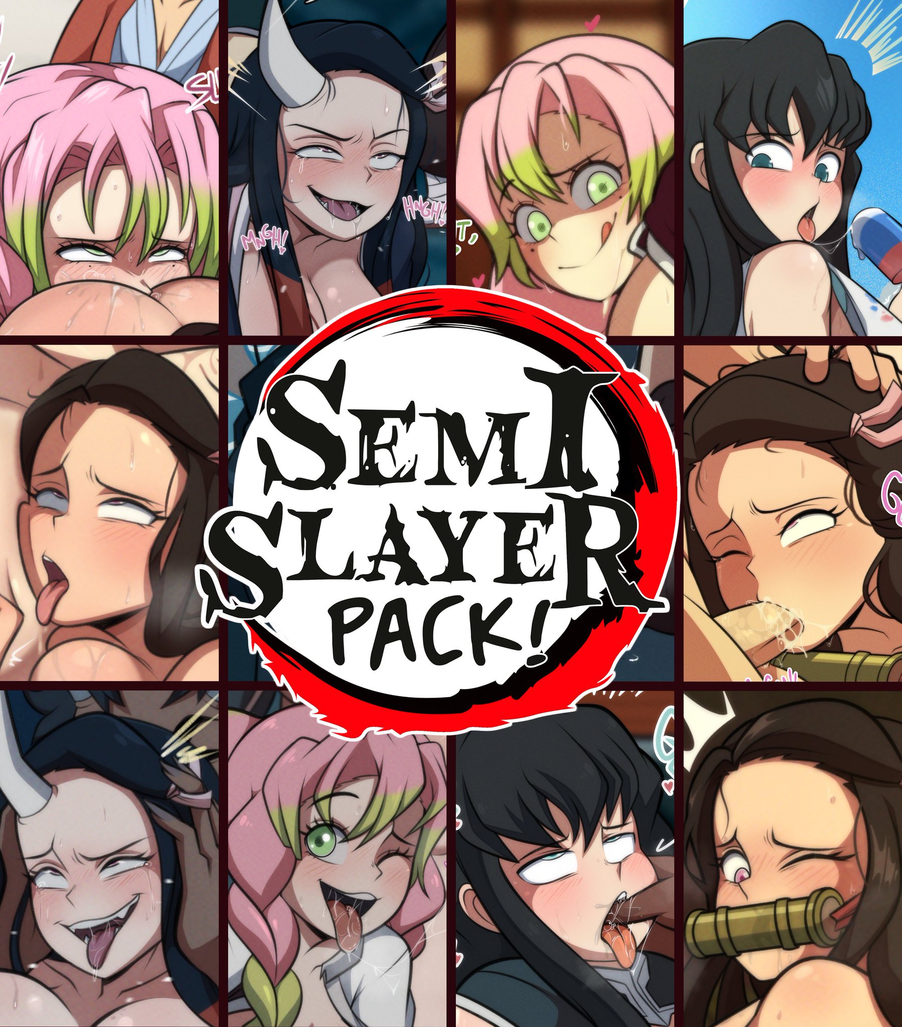 SemiDraws on X: SEMI SLAYER PACK! The third season of Demon Slayer finished and I wanted to gather all the content I made during this season in a single pack OwO!