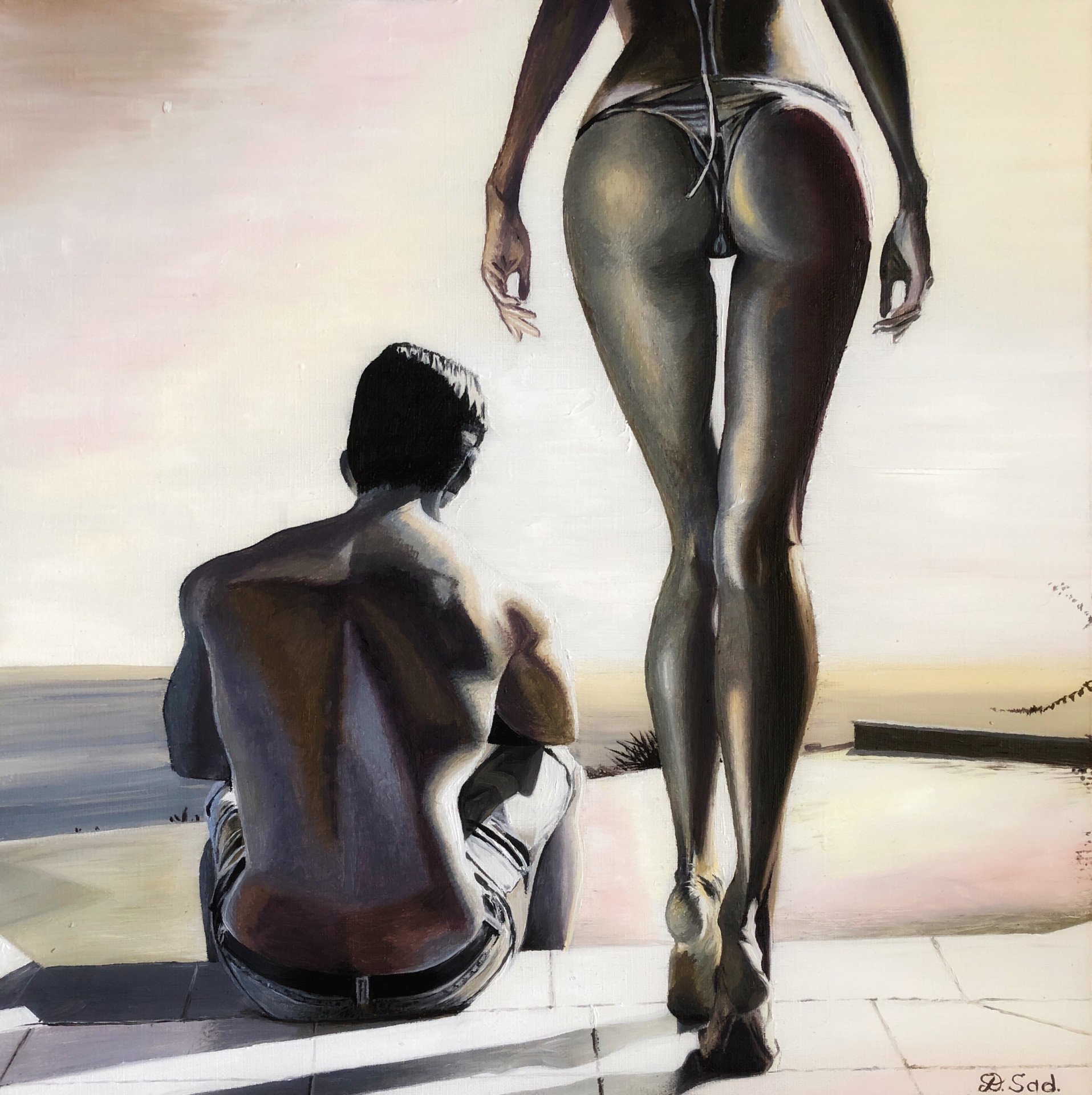 Hello sexy Painting by Daria Sadkova