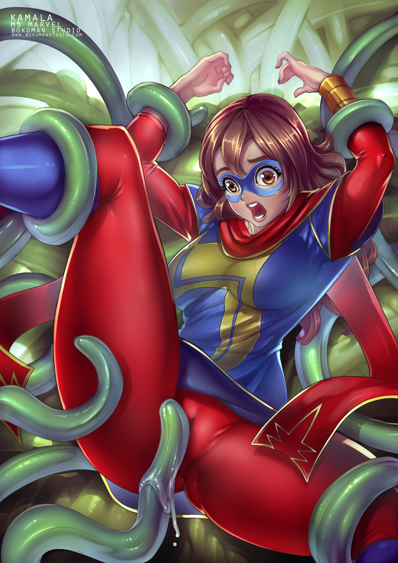 Bokuman Virtual Nightmare Ms Marvel porn comic